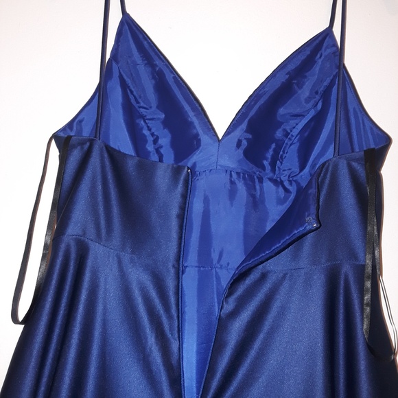 Deep Blue Prom Dress - Picture 5 of 8